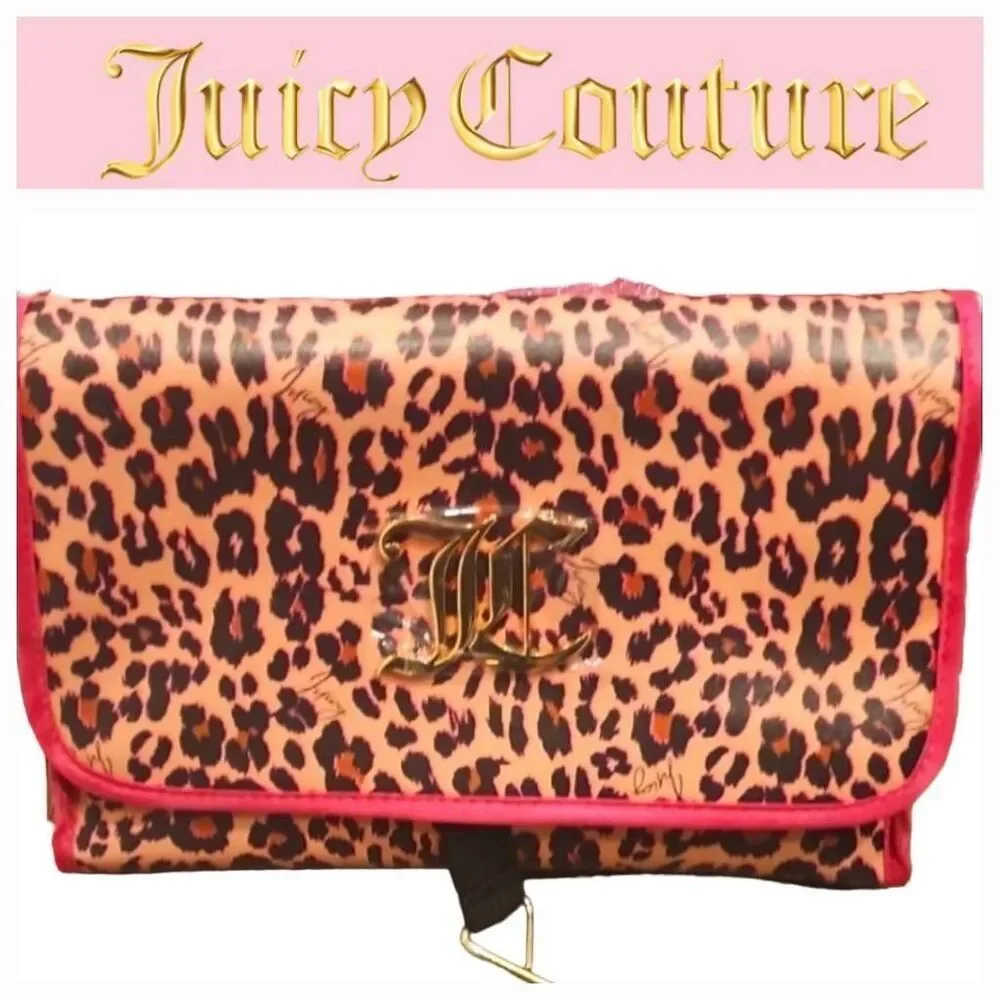 Juicy Couture Leopord Logo Hanging Cosmetic‎ Bag